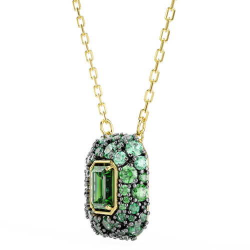 Luxoia - Swarovski Sublima Halskette Oktagon Schliff Grün 18K goldbeschichtet - 5752884