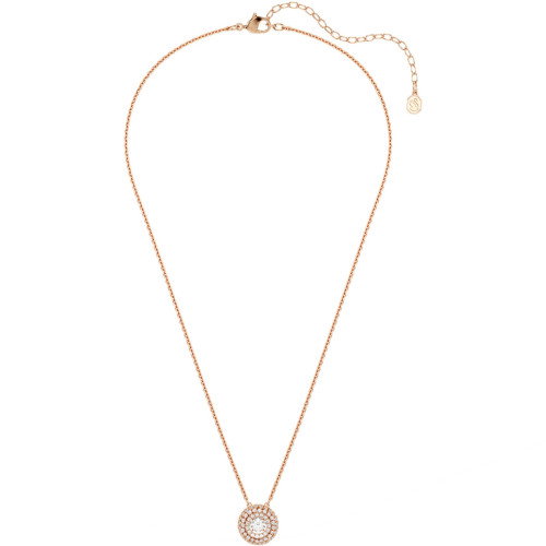 Luxoia - Swarovski Sublima Halskette Rundschliff Weiss 18K roségoldbeschichtet - 5764190