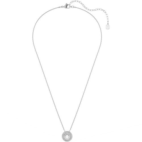 Luxoia - Swarovski Sublima Halskette Rundschliff Weiss Rhodiniert - 5738246