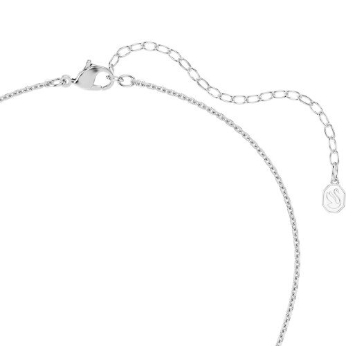 Luxoia - Swarovski Sublima Halskette Rundschliff Weiss Rhodiniert - 5738246