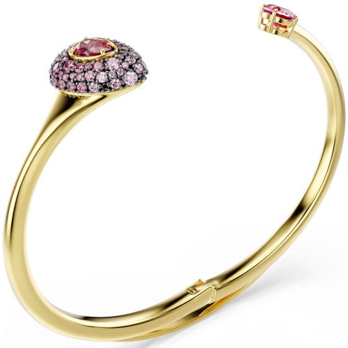 Luxoia - Swarovski Sublima Armreif Tropfenschliff Rot 18K goldbeschichtet
