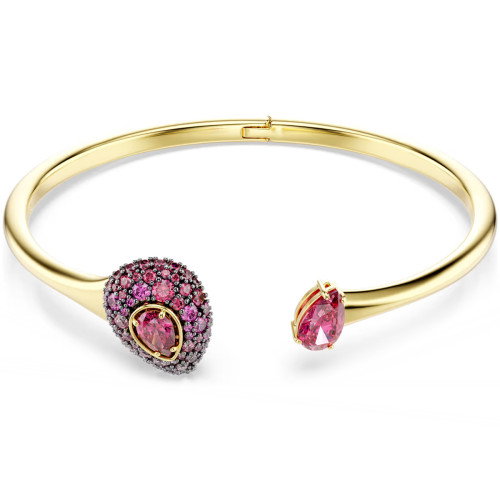 Luxoia - Swarovski Sublima Armreif Tropfenschliff Rot 18K goldbeschichtet