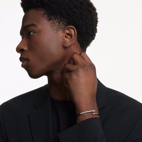 Luxoia - Swarovski Sublima Armreif Weiss Rutheniert