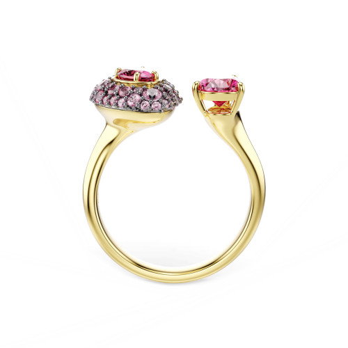 Luxoia - Swarovski Sublima Cocktail Ring Tropfenschliff Rot 18K goldbeschichtet