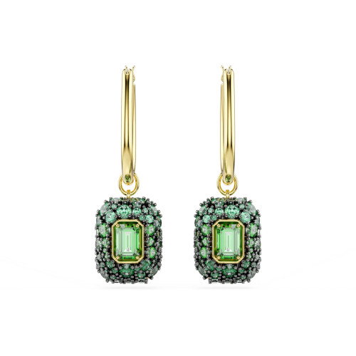 Luxoia - Swarovski Sublima Drop Ohrhänger Oktagon Schliff Grün 18K goldbeschichtet - 5752890