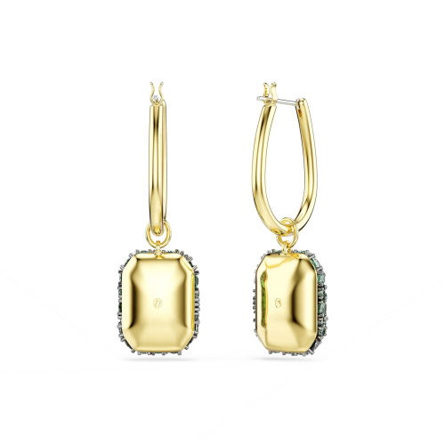 Luxoia - Swarovski Sublima Drop Ohrhänger Oktagon Schliff Grün 18K goldbeschichtet - 5752890