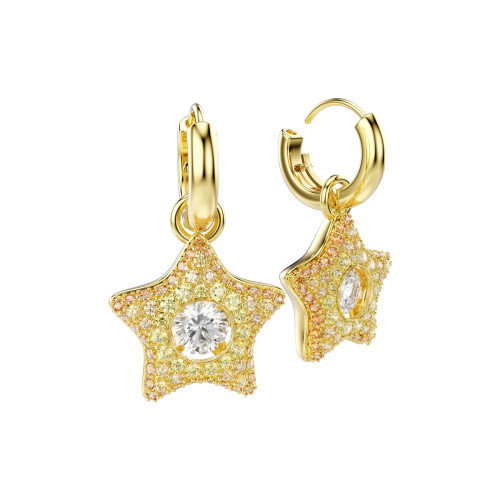 Luxoia - Swarovski Sublima Drop Ohrhänger Rundschliff Stern Mehrfarbig 18K goldbeschichtet - 5755274