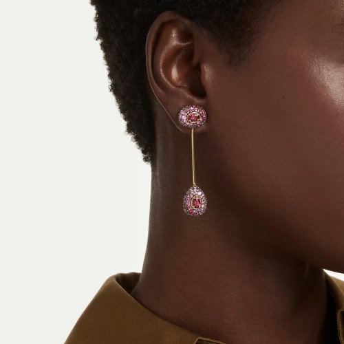 Luxoia - Swarovski Sublima Drop Ohrhänger Tropfenschliff Rot 18K goldbeschichtet - 5752891