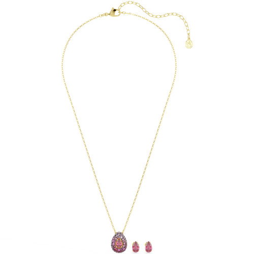 Luxoia - Swarovski Sublima Set Tropfenschliff Rot 18K goldbeschichtet - 5752883