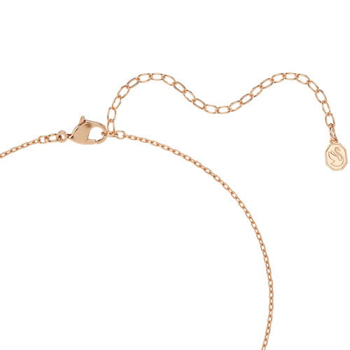 Luxoia - Swarovski Swan Halskette Verschiedene Schliffe Schwan Schwarz 18K roségoldbeschichtet - 5764882
