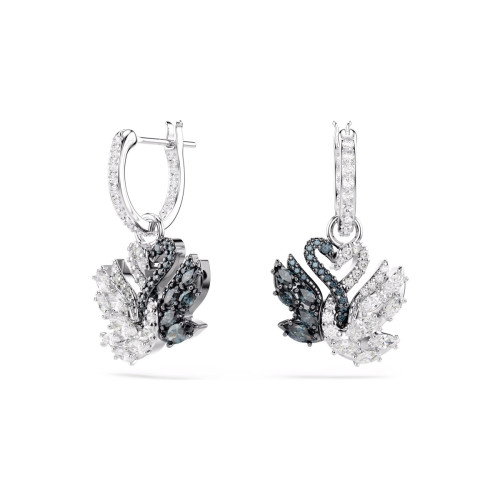 Luxoia - Swarovski Swan Drop Ohrhänger Schwan Schwarz - 5705728