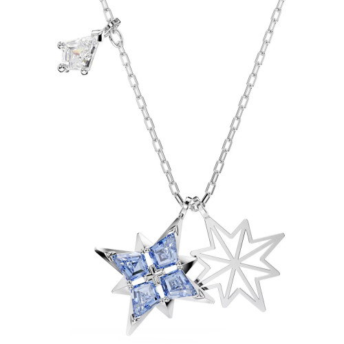 Luxoia - Swarovski Symbolica Halskette Stern Blau Rhodiniert - 5734252