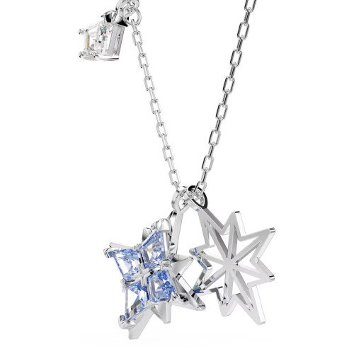 Luxoia - Swarovski Symbolica Halskette Stern Blau Rhodiniert - 5734252