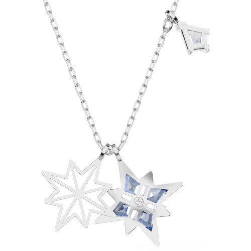 Luxoia - Swarovski Symbolica Halskette Stern Blau Rhodiniert - 5734252