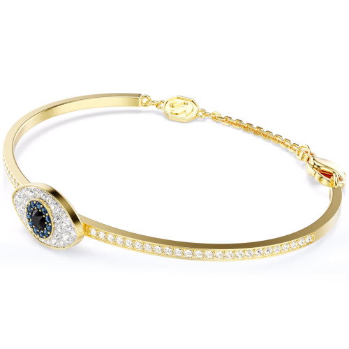 Luxoia - Swarovski Symbolica Armreif Böser Blick Blau Goldlegierungsschicht