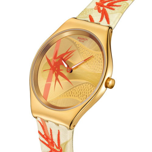 Luxoia - Swatch Golden Red Bamboo - SYXZ105