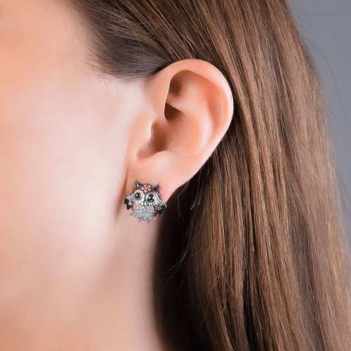 Luxoia - Seinerzeit Finn Eulen Ohrstecker - SZA-2990-214