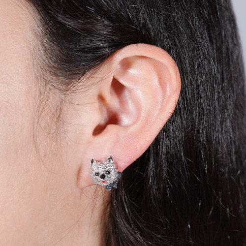 Luxoia - Seinerzeit Felix Hunde Ohrstecker - SZA-2990-340