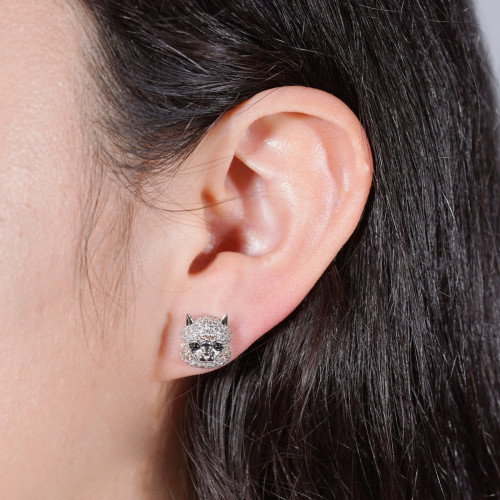 Luxoia - Seinerzeit Bruce Alpaka Ohrstecker - SZA-2990-344