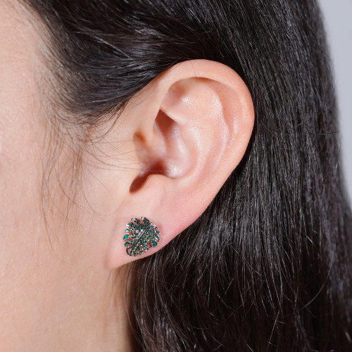 Luxoia - Seinerzeit Malu Monsterablatt Ohrstecker - SZA-2990-354