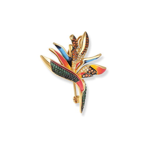 Luxoia - Seinerzeit Paradies Blumen Anhänger/Brosche - SZA-3960-402