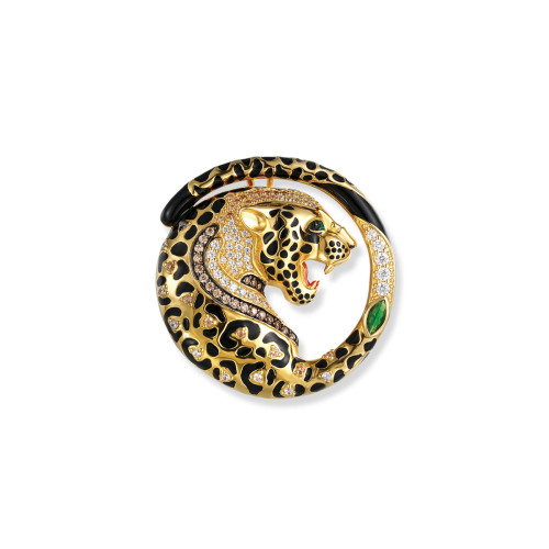 Luxoia - Seinerzeit Kiani Leoparden Anhänger/Brosche - SZA-3960-410