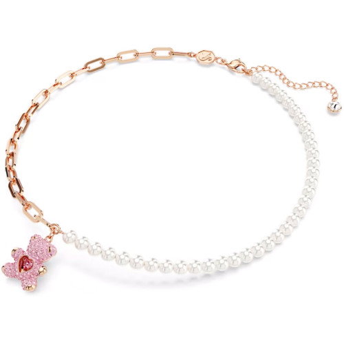 Luxoia - Swarovski Teddy Kristallperle Bär Rosa Roségold Legierungsschicht - 5669166