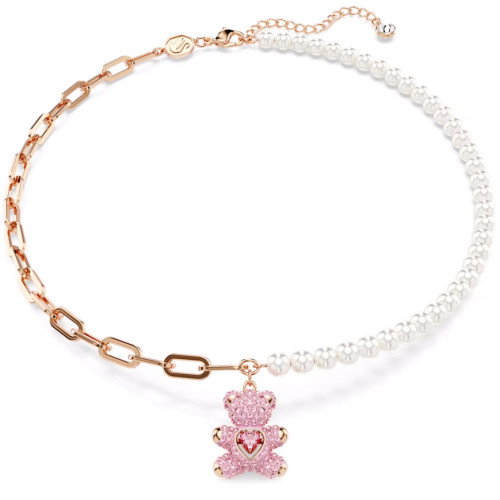 Luxoia - Swarovski Teddy Kristallperle Bär Rosa Roségold Legierungsschicht - 5669166