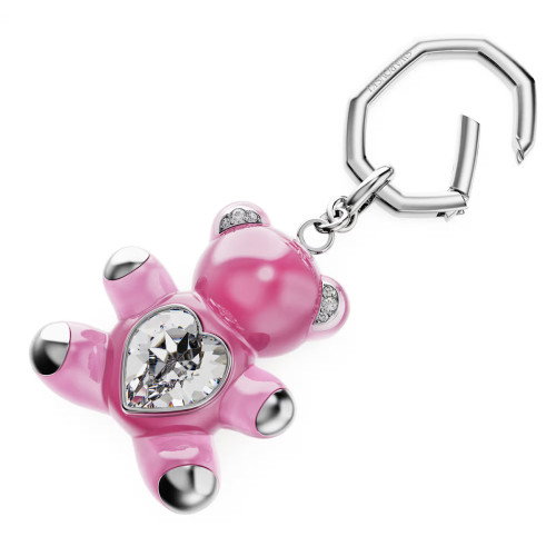 Luxoia - Swarovski Teddy Schlüsselanhänger Bär Rosa Rhodiniert - 5735365