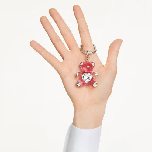 Luxoia - Swarovski Teddy Schlüsselanhänger Bär Rosa Rhodiniert - 5735365