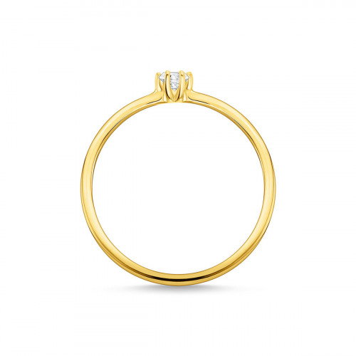 Luxoia - Thomas Sabo Ring Weisser Stein Gold - TR2312-414-14