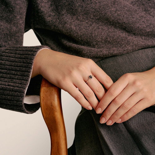 Luxoia - Thomas Sabo Ring True Romance Schwarzer Tropfen Zirkonia Silber - TR2479-643-11