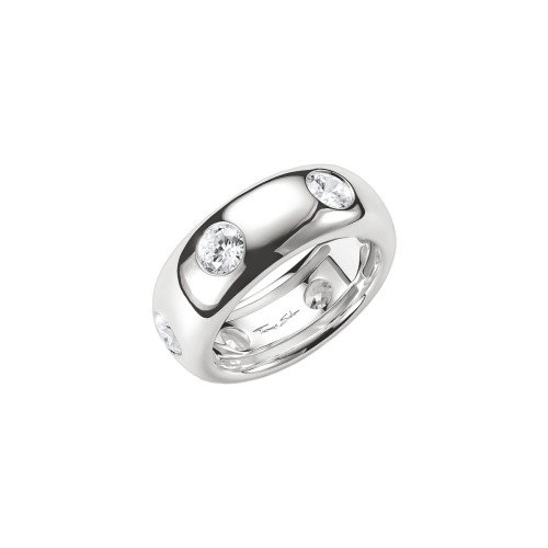 Luxoia - Thomas Sabo Ring mit weissen Zirkoniasteinen Bold Elegance Silber - TR2519-051-14