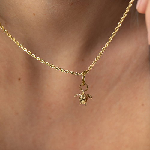 Luxoia - Paul Hewitt Charm Halskette Rope Chain Gold - PH-JE-0444