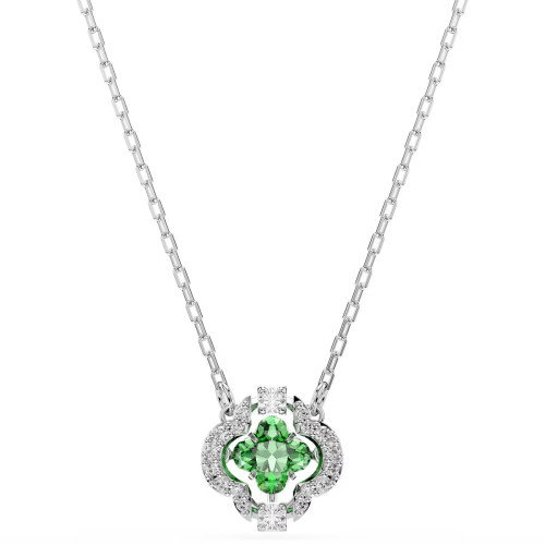Luxoia - Swarovski Una Angelic Halskette Verschiedene Schliffe Grün Rhodiniert - 5757785