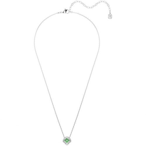 Luxoia - Swarovski Una Angelic Halskette Verschiedene Schliffe Grün Rhodiniert - 5757785