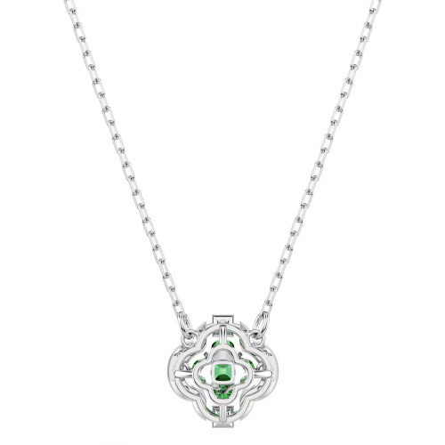 Luxoia - Swarovski Una Angelic Halskette Verschiedene Schliffe Grün Rhodiniert - 5757785