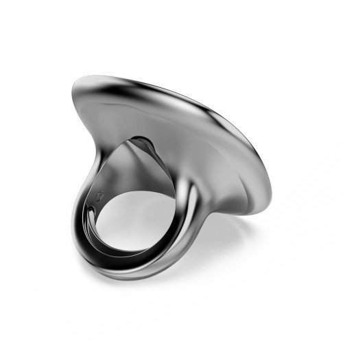 Luxoia - Swarovski Una Angelic Cocktail Ring Kissenschliff Weiss Rutheniert
