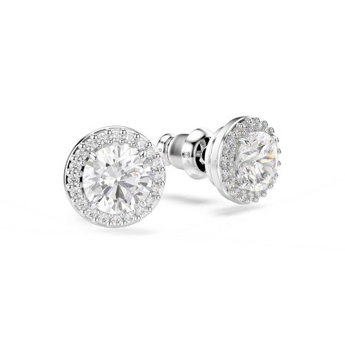 Luxoia - Swarovski Una Angelic Ohrstecker Rundschliff Pavé Weiss Rhodiniert - 5636269