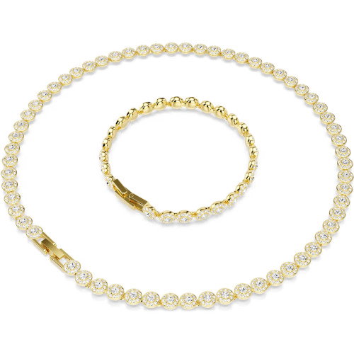 Luxoia - Swarovski Una Angelic Set Rundschliff Weiss Gold - 5720506