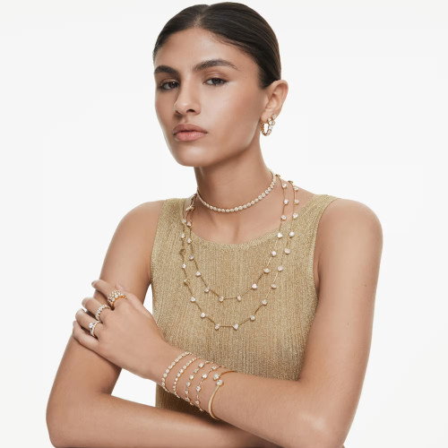 Luxoia - Swarovski Una Angelic Set Rundschliff Weiss Gold - 5720506