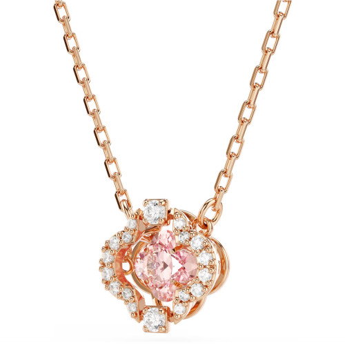 Luxoia - Swarovski Una Halskette Glücksklee Rosa Roségold Legierungsschicht - 5514488