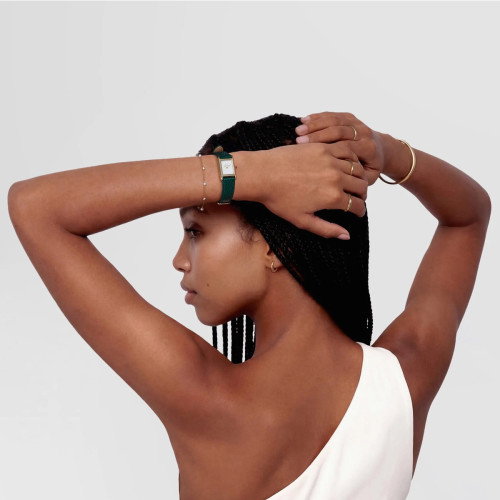 Luxoia - Daniel Wellington Bound Mini Green Lizard Gold - DW00100906