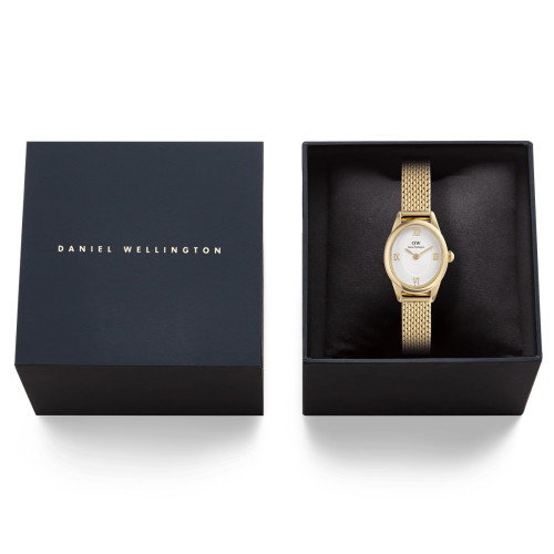 Luxoia - Daniel Wellington Ophelia Mini Mesh White Gold - DW00100939