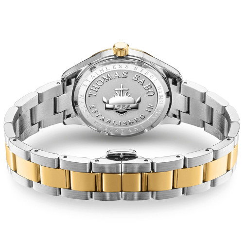 Luxoia - Thomas Sabo Damenuhr mit Schmetterlingen Bicolor - WA0433-291-202