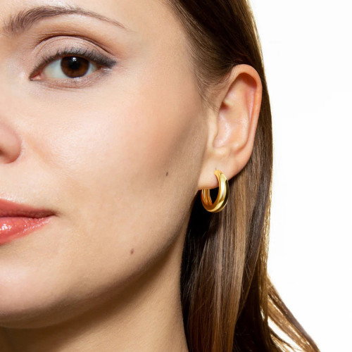 Luxoia - Xenox Dome Large Creolen - XS10372G