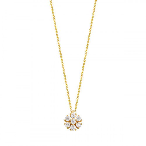 Luxoia - Xenox Fancy Cut Gold Halskette - XS6085G