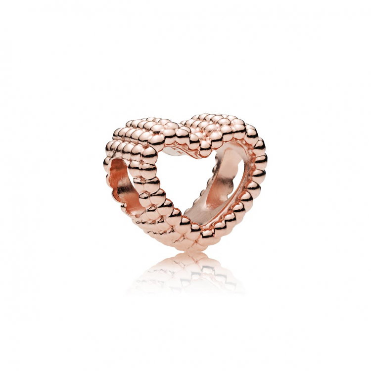 Pandora Offenes Metallperlen Herz Charm - 787516 - Luxoia