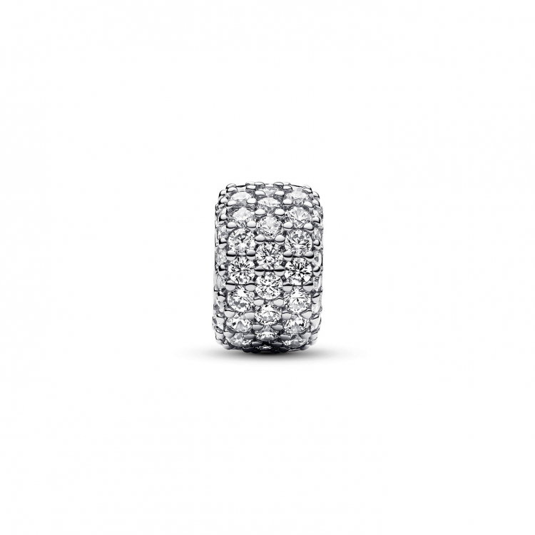 Pandora Funkelndes Dreireihiges Pavé Charm - 792820C01 - Luxoia