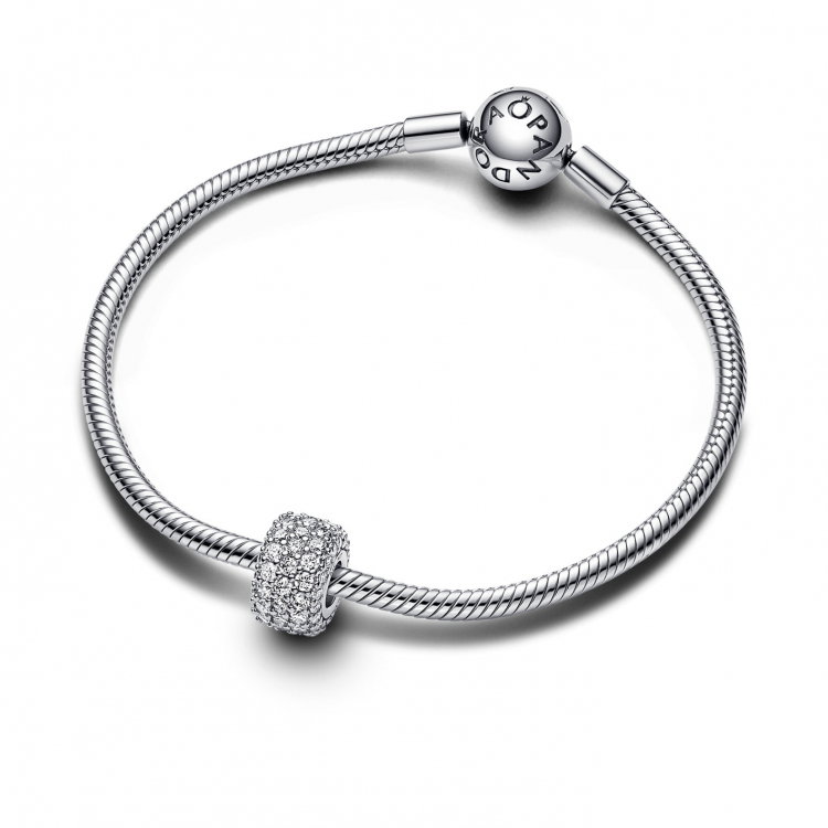 Pandora Funkelndes Dreireihiges Pavé Charm - 792820C01 - Luxoia